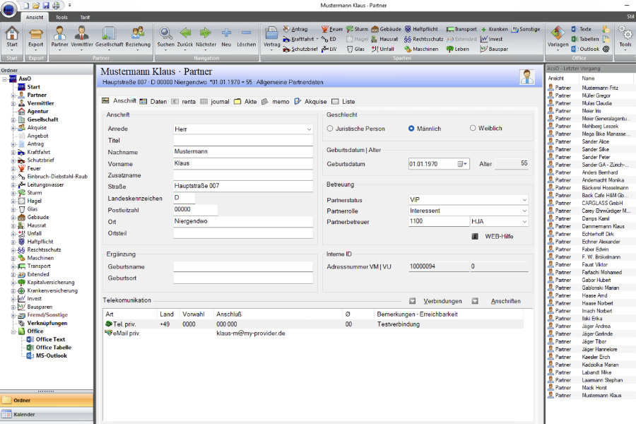Assekuranz Office App